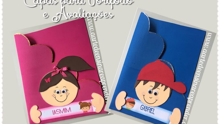 Capas Protetoras para Guardar Trabalhos na Creche