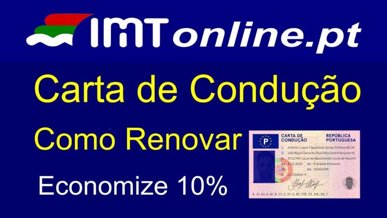 Como Renovar Carta de Condu&ccedil;&atilde;o Online no IMTT