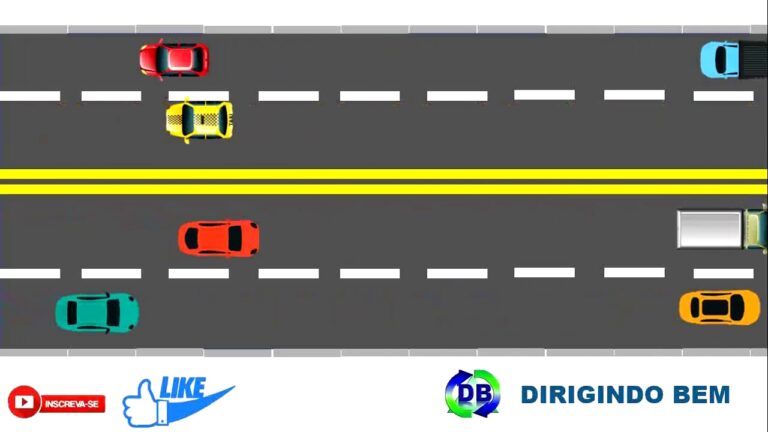 Maneiras seguras de ultrapassar um carro preto na estrada